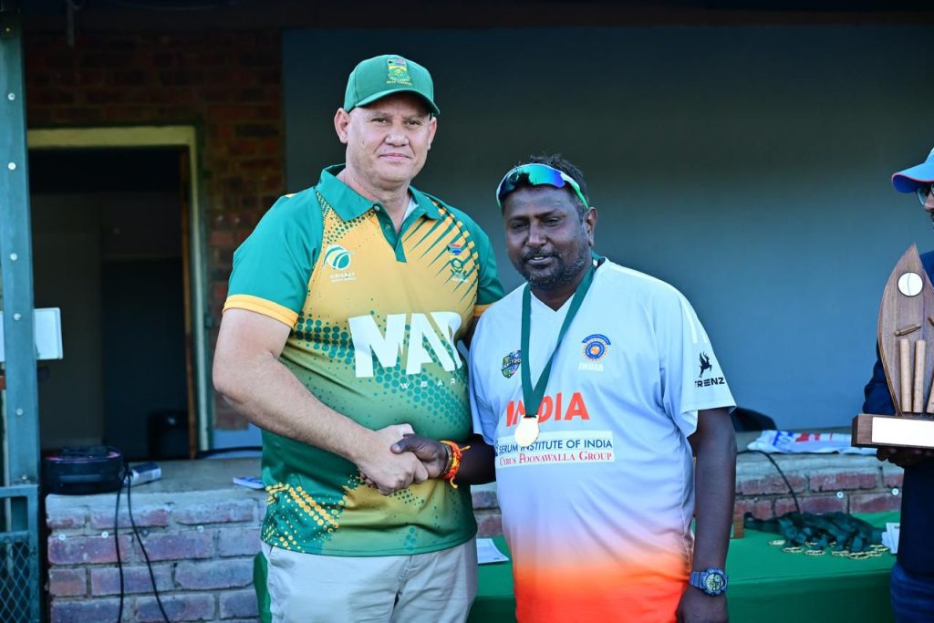 South African deaf cricket coach and Indian deaf cricket head coach