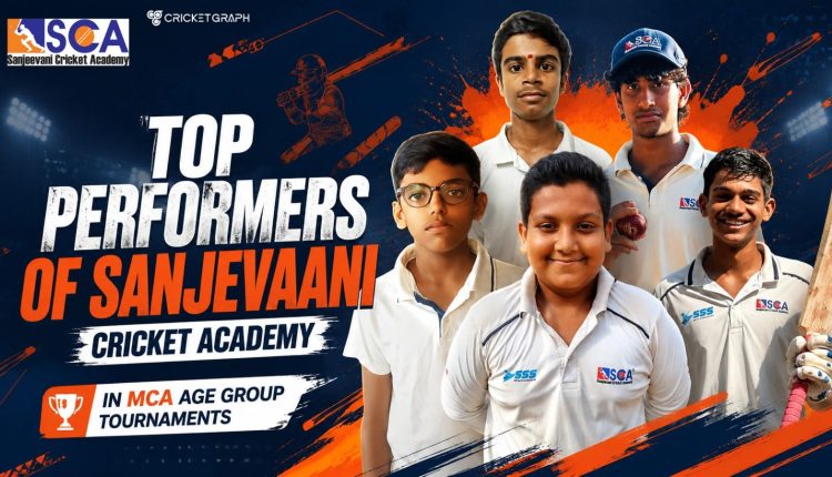 Top performers of Sanjevaani cricket academy in MCA Age group tournaments