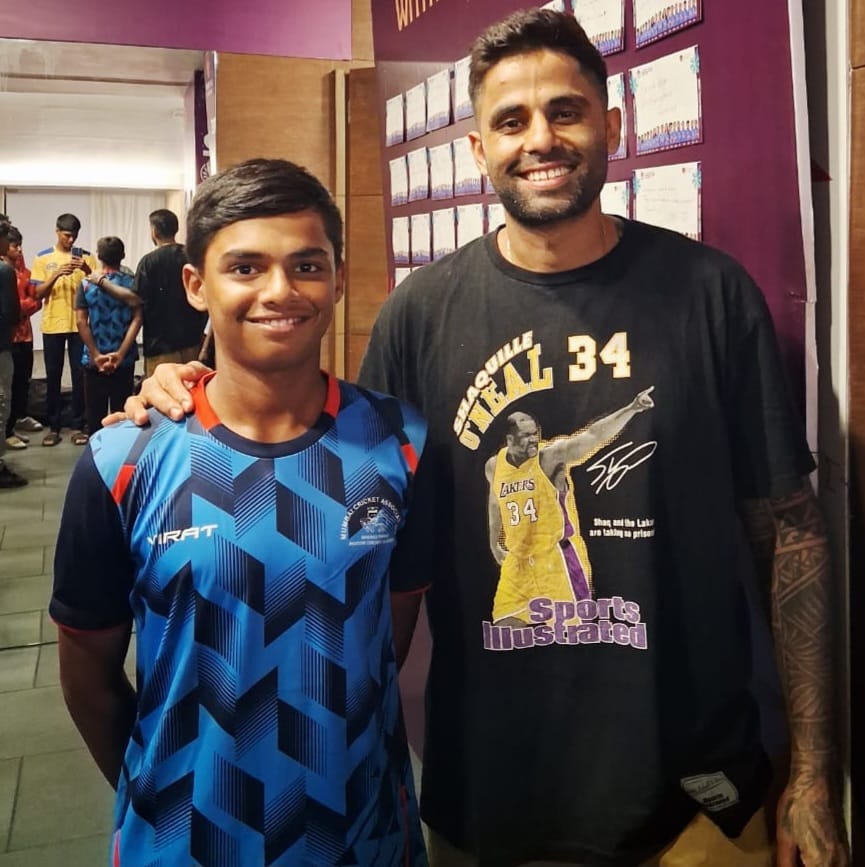 Chinmay Dukhande with Suryakumar Yadav