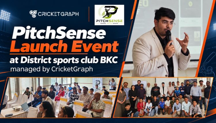 PitchSense Launch Event at District sports club BKC managed by CricketGraph